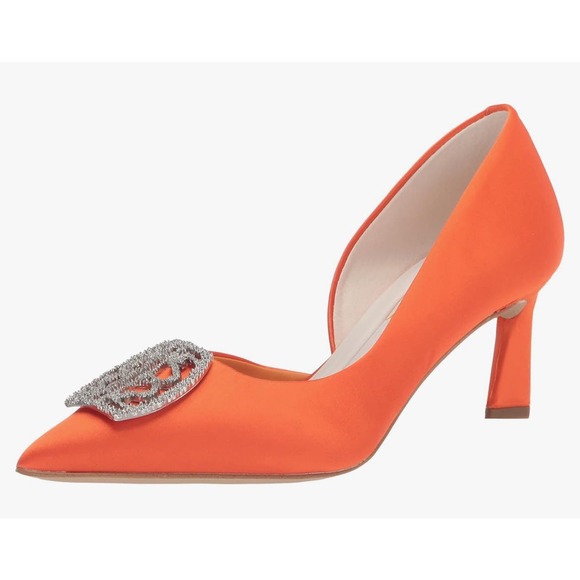 Franco Sarto Women's Tana Pointed Toe D'Orsay Mid Heel Pump Sz 6 - Sleek, Shoes - Picture 1 of 6